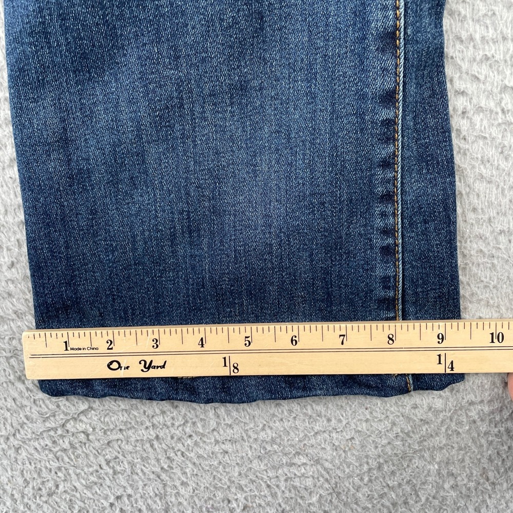 KUT from the Kloth Jeans Women 4P Blue Ana High Rise Flare Front Patch Pockets - Picture 6 of 10
